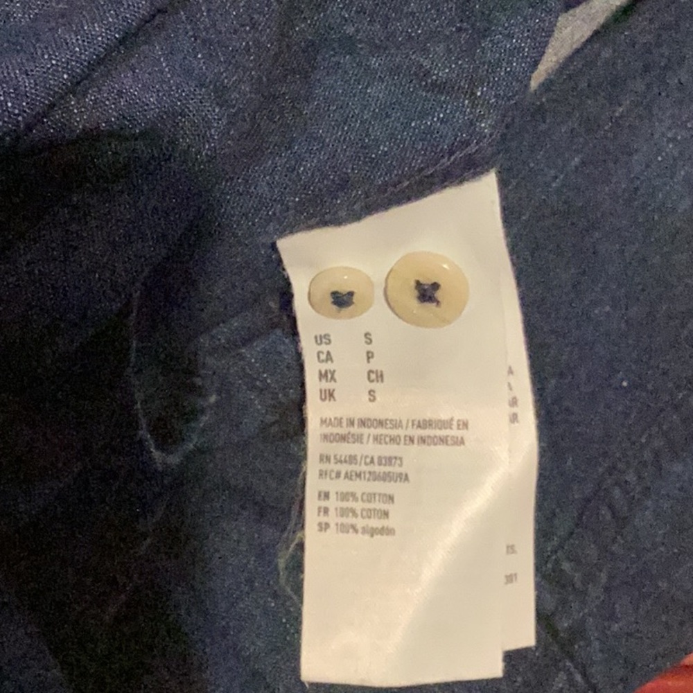 Indigo button down - Picture 4 of 5